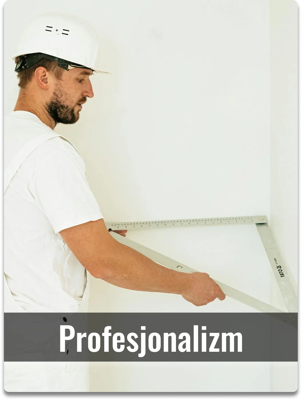 mężczyzna mierzący metrem